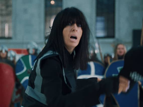 Claudia Winkleman in a trailer for the British Museum