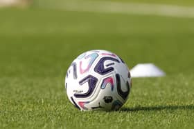 A close-up to a football