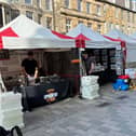 Castle Street market in Edinburgh