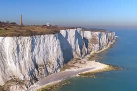 A view of the white cliffs of Dover