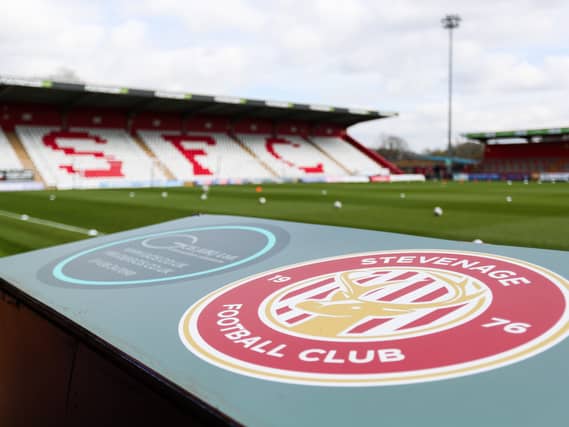 General view of Stevenage's stadium