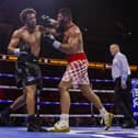 Moses Itauma (left) suffered the first defeat of his career when he was stopped by Filip Hrgovic at The O2