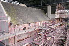 Roughcast removed from Hill House