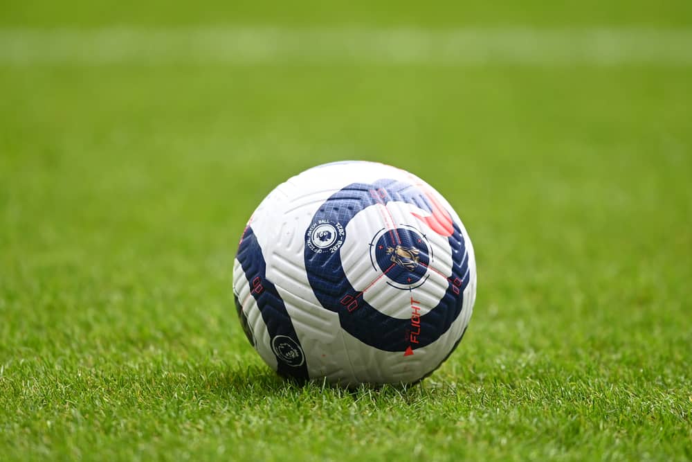 Close up detail of the Nike Flight matchball during the Premier League match at Villa Park,