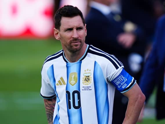 Argentina’s Lionel Messi following the World Cup final