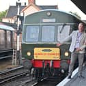 Train driver Bob Dunn (right), Bewdley Mayor Sharon Harvey (middle) and Severn Valley Director Gus Dunster (left)