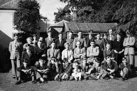 PICTURE FROM THE PAST: Students and staff at Nearwell, a boys’ boarding hostel for students at Shrewsbury Technical College, pictured around 1953 or 1954. Among those pictured is Richard Jones, who stayed at Nearwell from 1952 to 1954 while studying agriculture. He later recalled leaving college at 15 and immediately returning to work on his parents’ farm at Burwarton. Richard supplied the names of many of those pictured, including Miss Hamer, the cook, Edwin Golden, Dennis Cookson, John Morris, John Bannister and fellow student Sarah Jones. Nearwell stood on the site where Shirehall was later built before the hostel was demolished to make way for the new development. Do you remember Nearwell or know anyone else who stayed there?