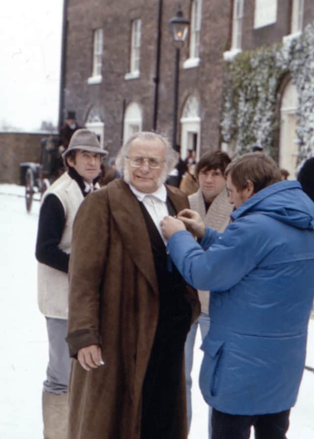 Hollywood actor George C Scott on location in Shrewsbury