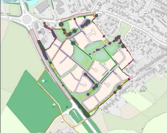 An illustrative framework plan for the 'Whitchurch West' proposal