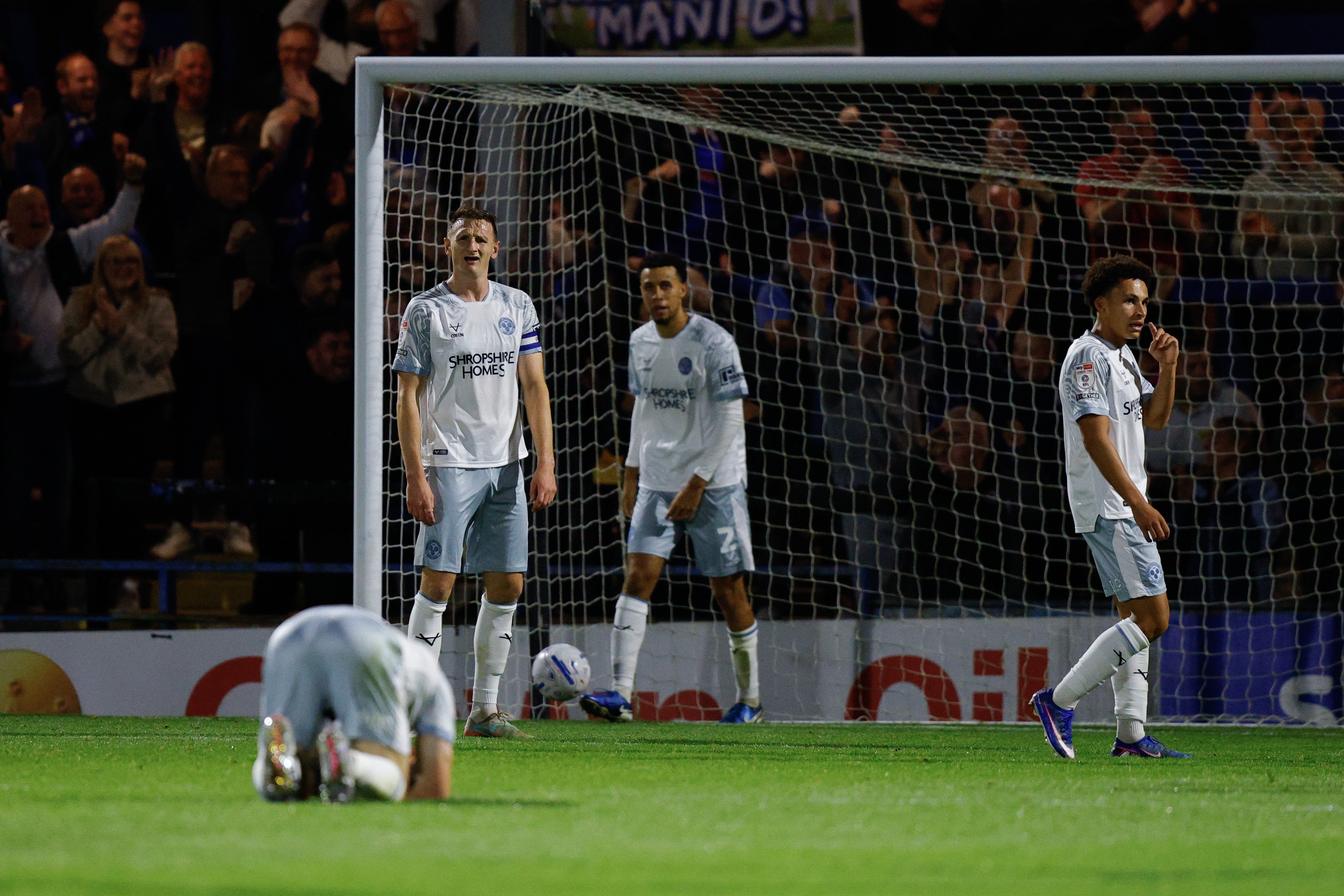 Shrewsbury Town suffer third defeat from four League Two games with miserable night on the road