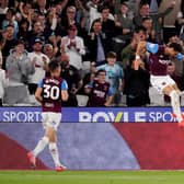 Konstantinos Mavropanos (right) celebrates