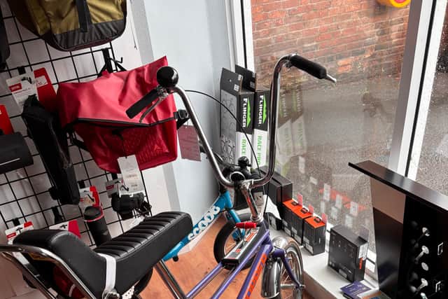 A modern 'Chopper' bike at Velo Fit in Shrewsbury