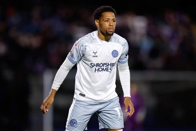 Summer arrival Arkell Jude-Boyd looked lively in his first appearances for Shrewsbury Town