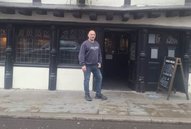Daniel Hallas, from West Yorkshire, is the new landlord of The King's Head, Shrewsbury