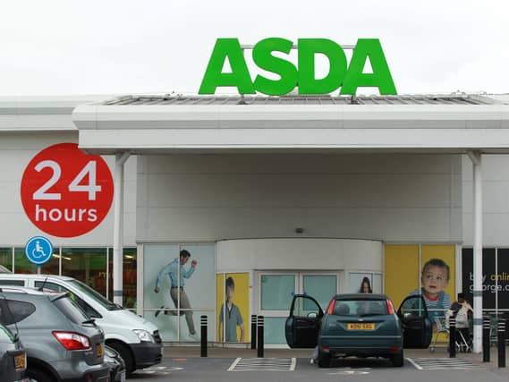 The entrance to an Asda store