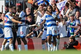 Rumarn Burrell celebrates
