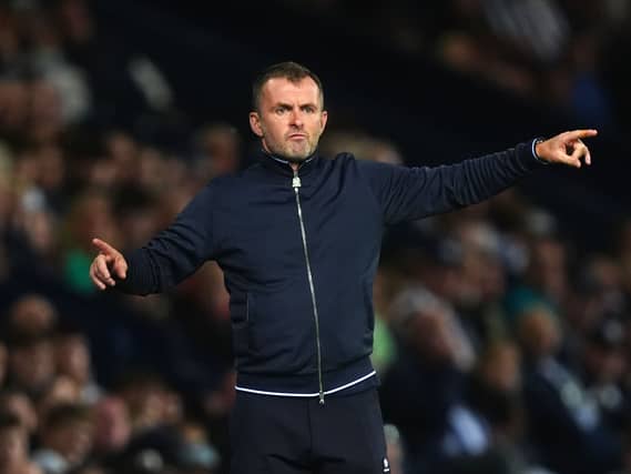 Nathan Jones on the touchline
