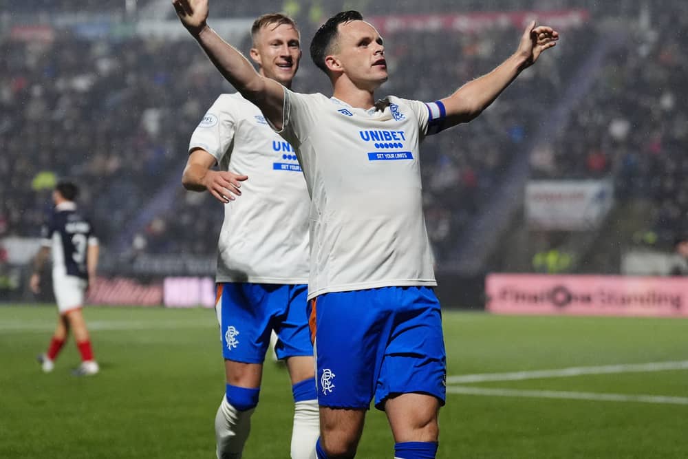 Lawrence Shankland celebrates the winner