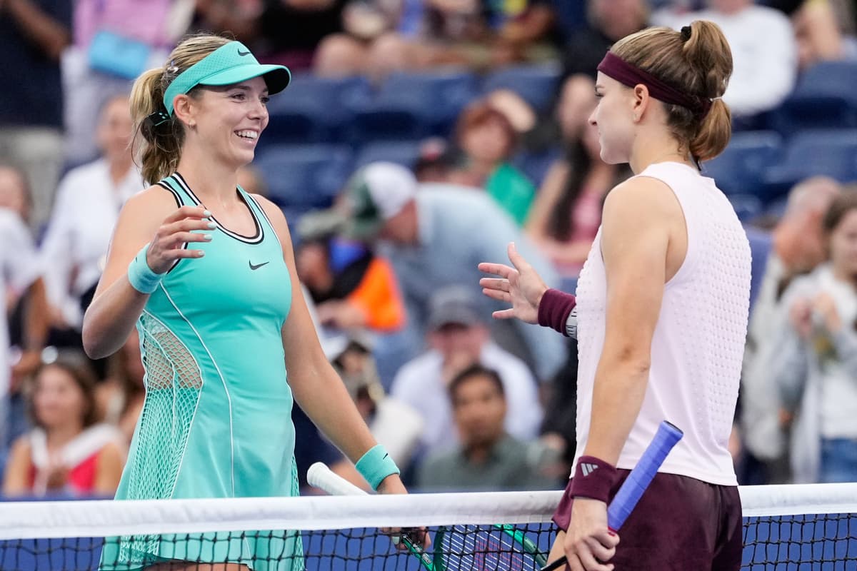 Keine schöne Welt, als Katie Boulter im Louis Armstrong Stadium leidet