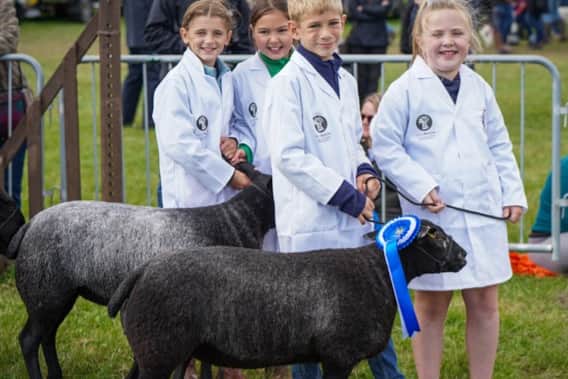 Young sheep handlers at last year's event