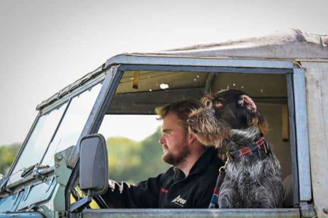 One man and his dog at last year's Kington Show!