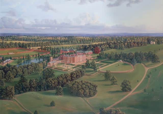 A portrait of Weston Park by artist Marcus May.