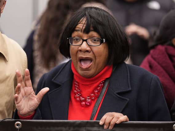 Diane Abbott making a speech