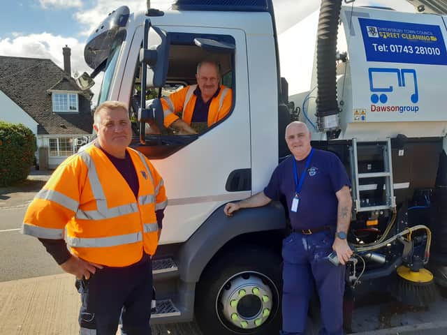 Shrewsbury street cleaning team