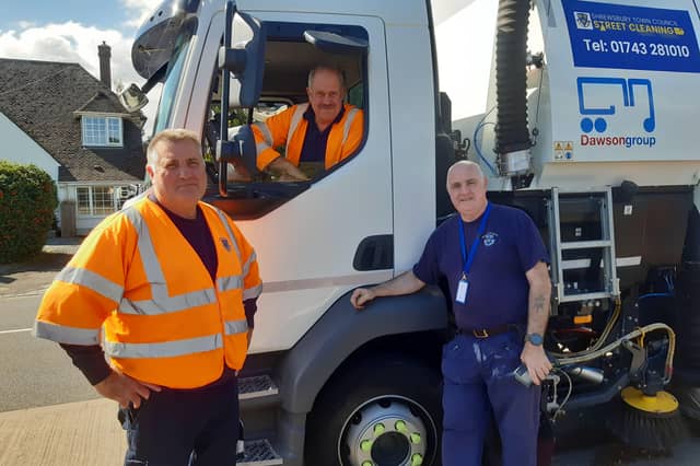 Shrewsbury street cleaning team