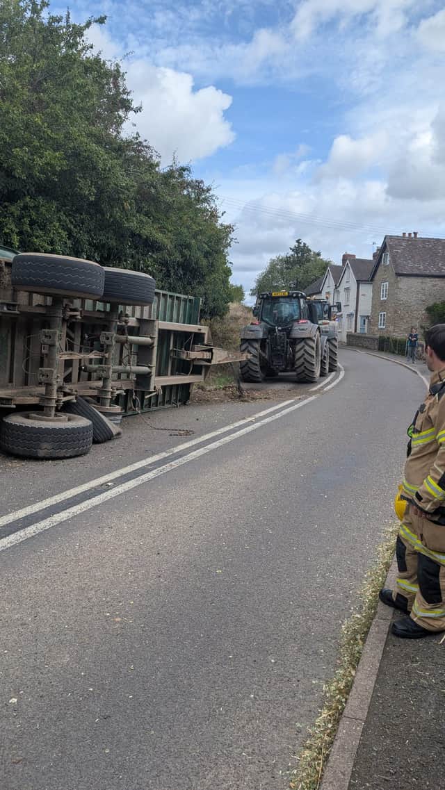 The trailer and the tractor