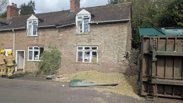 Images of the scene shortly after the incident