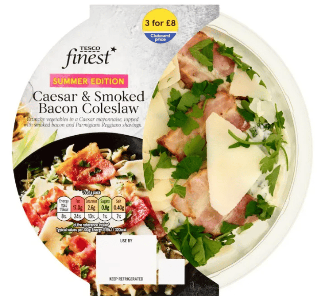 Tesco‘s Finest Caesar & Smoked Bacon Coleslaw