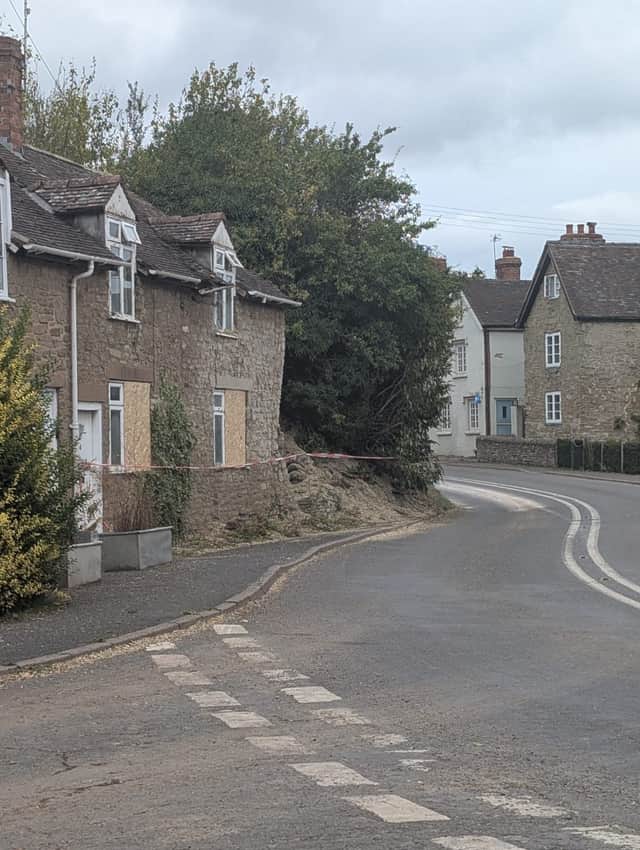 New images show the damaged property's windows boarded up
