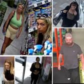 Police in Telford want to identify these people in relation to recent shop thefts at premises in the town