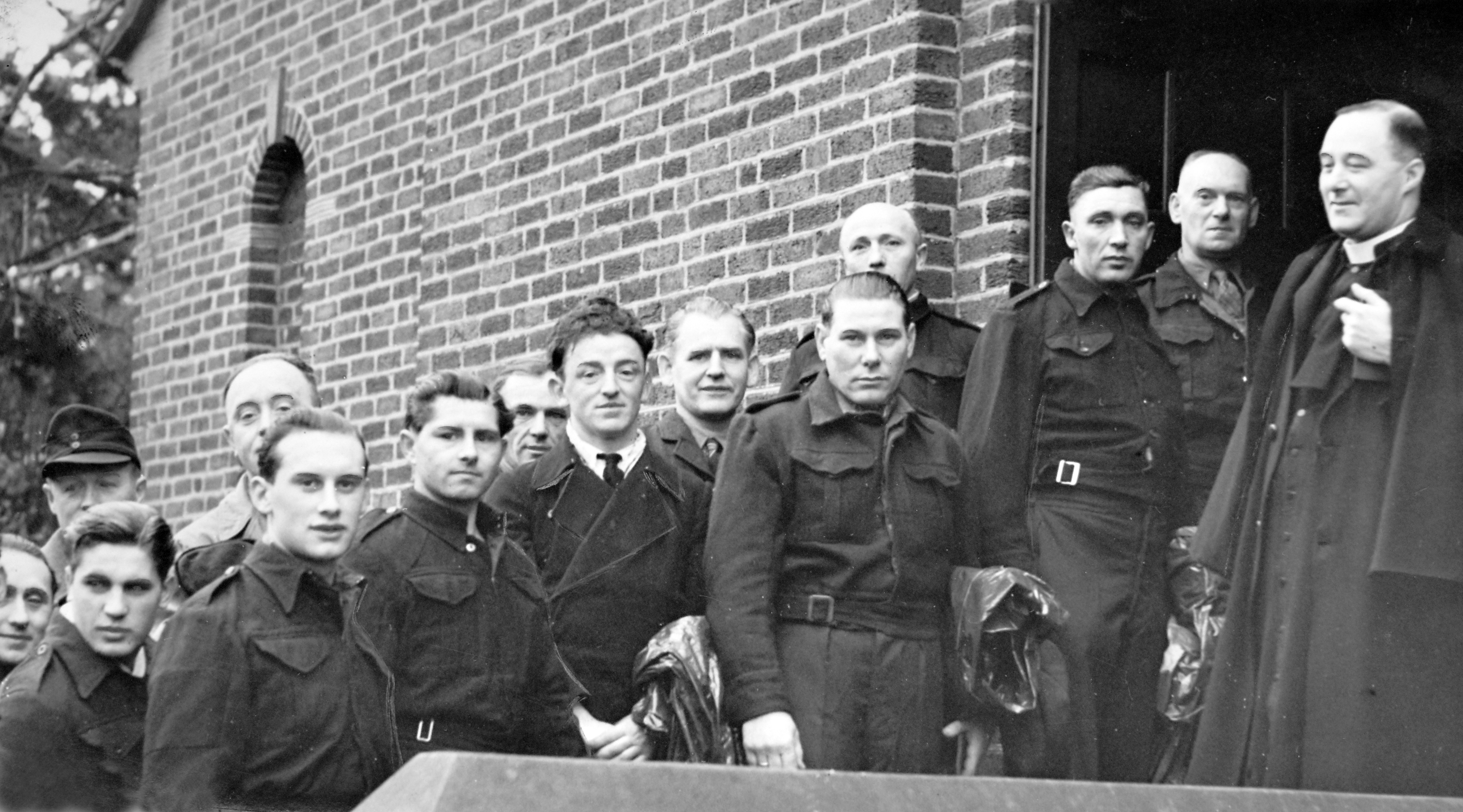 PICTURE FROM THE PAST: Christmas morning, 1946 – more than 200 German prisoners of war from the camp at Penkridge attend Mass at St Mary’s Roman Catholic Church in Cannock. The men had brought toys they had made for poor children in the town, before being served tea and cigarettes in the parish room.  
