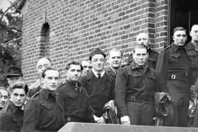 PICTURE FROM THE PAST: Christmas morning, 1946 – more than 200 German prisoners of war from the camp at Penkridge attend Mass at St Mary’s Roman Catholic Church in Cannock. The men had brought toys they had made for poor children in the town, before being served tea and cigarettes in the parish room.  