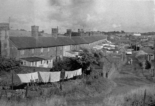 Dark Lane homes in 1969, shortly before they disappeared forever