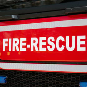 Shropshire Fire and Rescue Service engine stock
