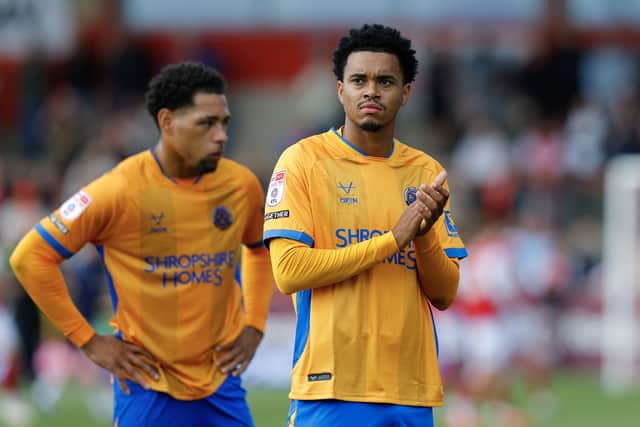 Lino Sousa made his Shrewsbury Town debut