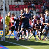 Action from Walsall's goalless draw at Exeter City