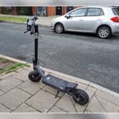 Police seized the e-scooter after the boy was identified thanks to his social media posts