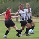 Caitlin O'Shea scores tor Talgarth Town Picture: Stuart Townsend