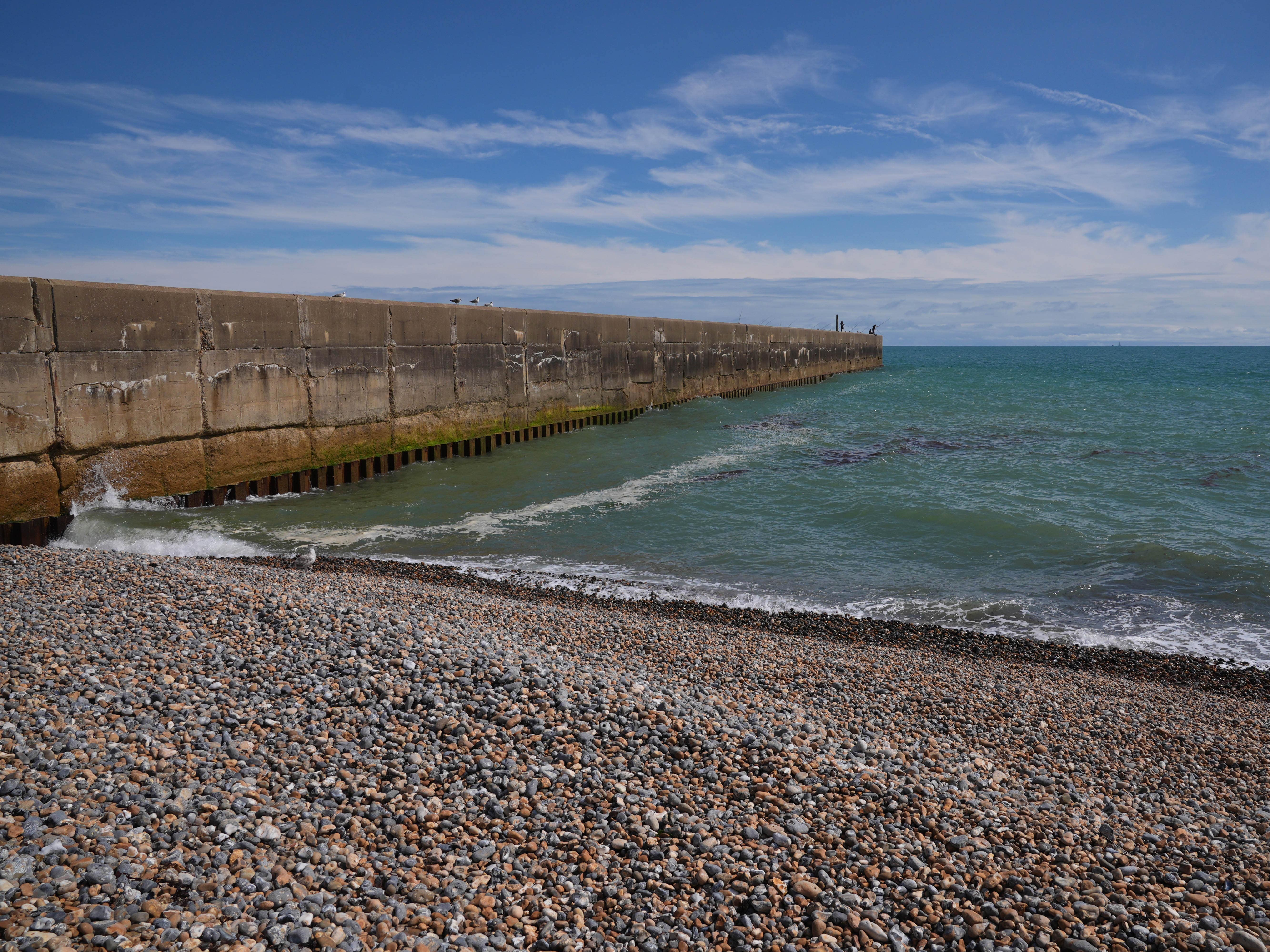 The beach in Shoreham-by-Sea, West Sussex