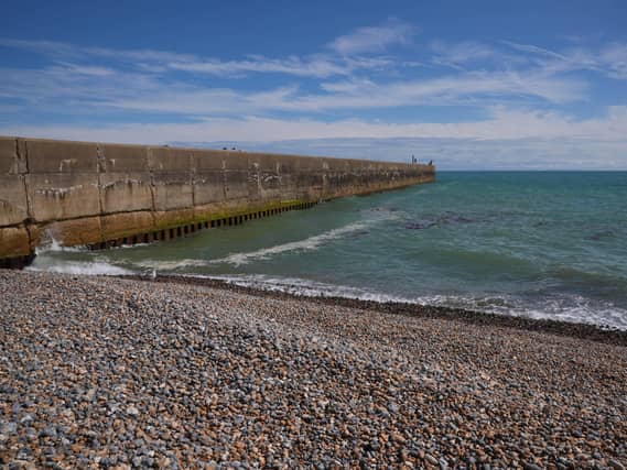 The beach in Shoreham-by-Sea, West Sussex