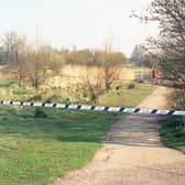 The scene in 1995 at Singleton Lake Ashford where Baby April was found
