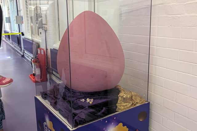 Giant mini egg at Cadbury World