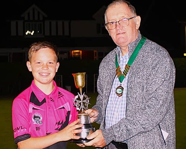 Wrockites rule again – Rowan Fuller receives the Ashton Cup from league president Mike Potter