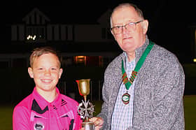 Wrockites rule again – Rowan Fuller receives the Ashton Cup from league president Mike Potter