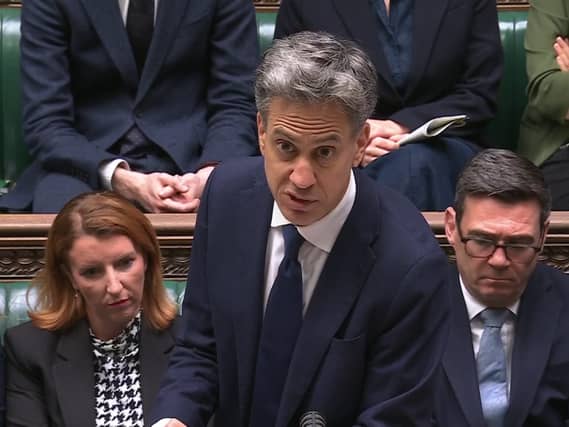 Ed Miliband in the Commons