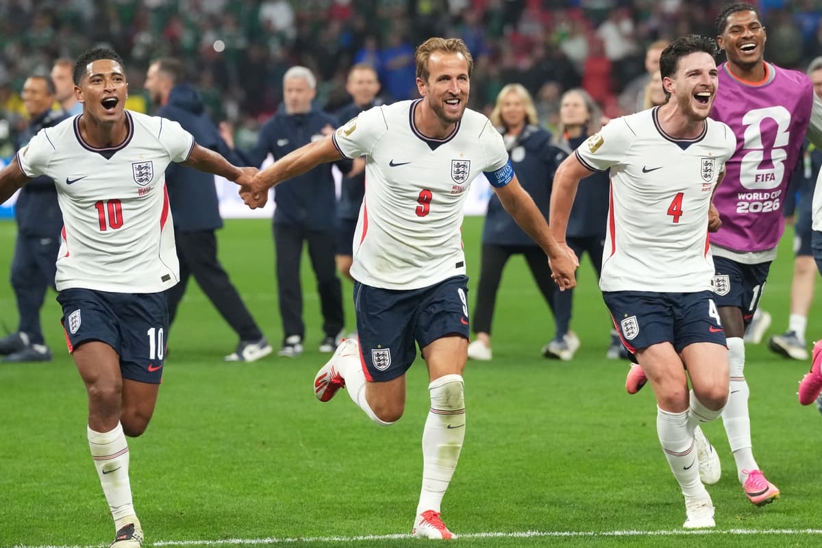 Englands Harry Kane, Jude Bellingham und Declan Rice auf der Shortlist für ...